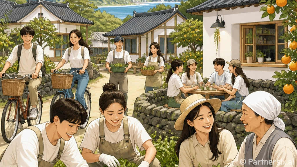 청년, 제주 표선서 농촌생활 1주일 체험