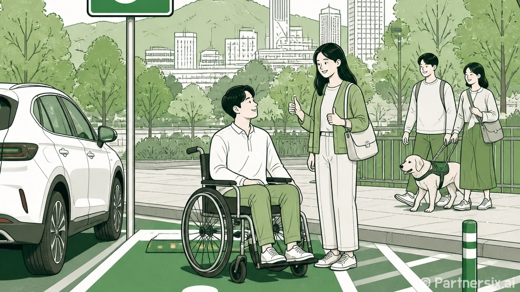 장애인전용주차구역 …