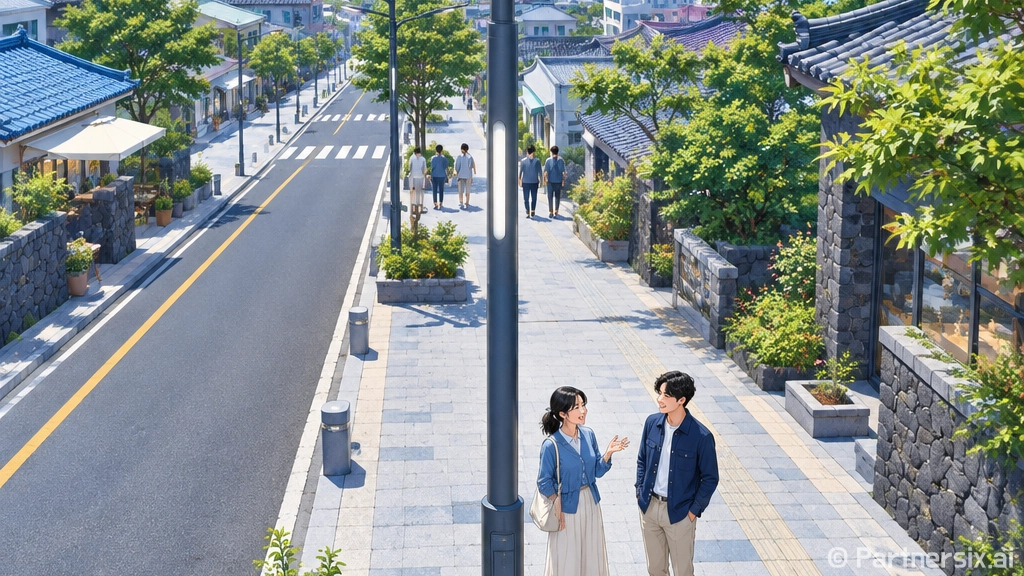 서귀포 원도심 가로등 개선, 주민 만족도 8.7점