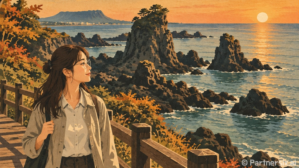 제주 닭머르해안, 가을 일몰 명소로 주목