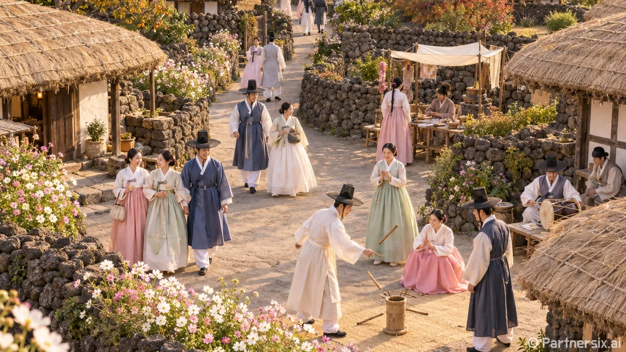 갓 쓰고 누빈 성읍마을