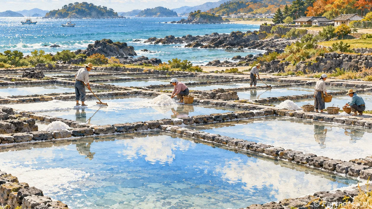 애월 바다의 소금빌…
