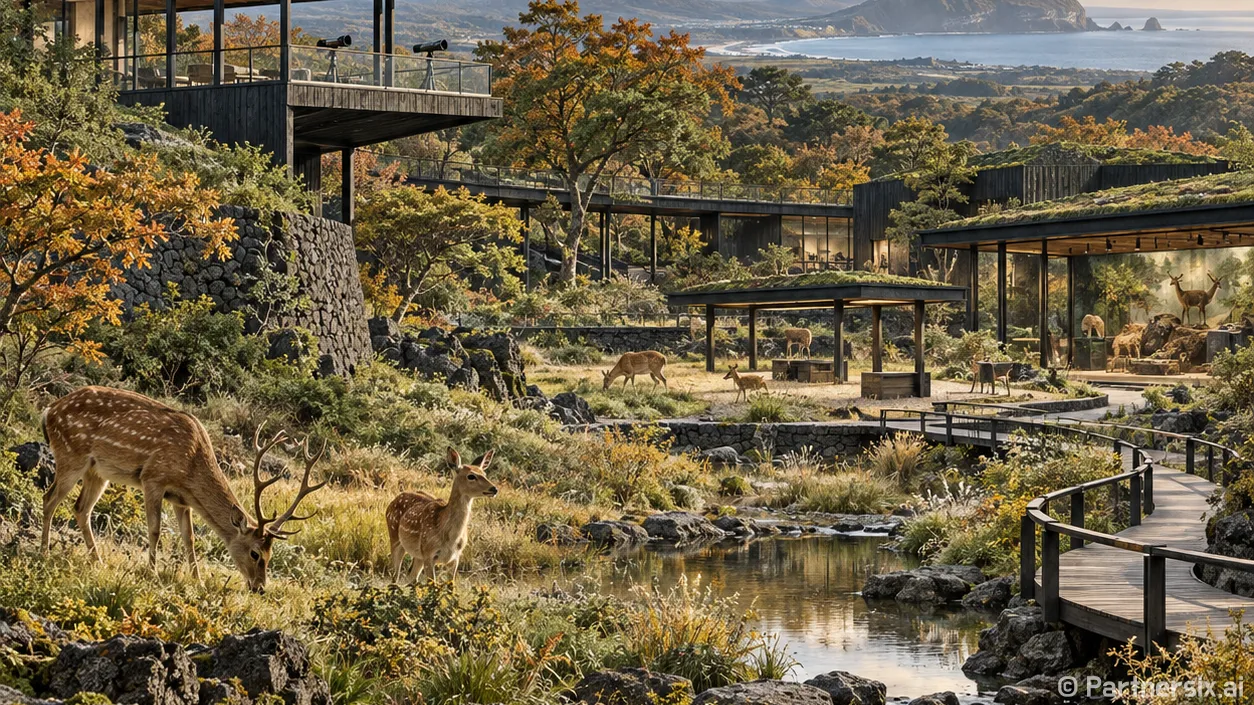 제주 노루와 눈맞춤