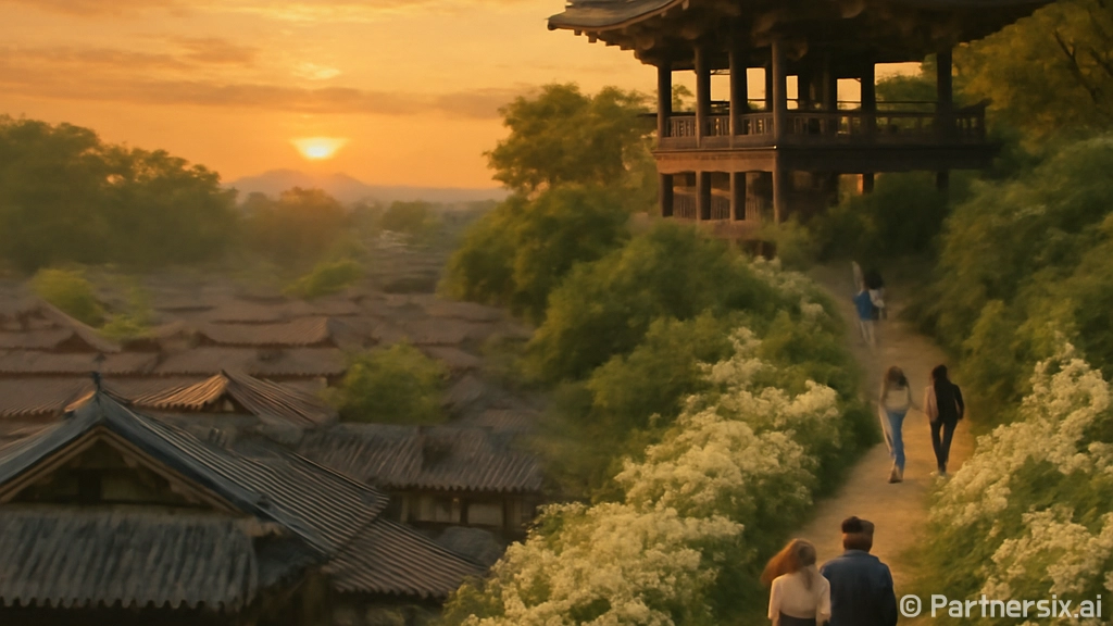 전주 오목대, 노을과 야경의 명소