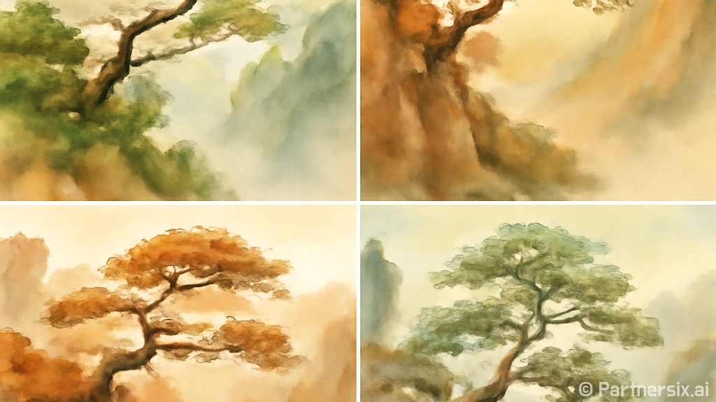 전북 완주 명품 소나무의 사계절 풍경