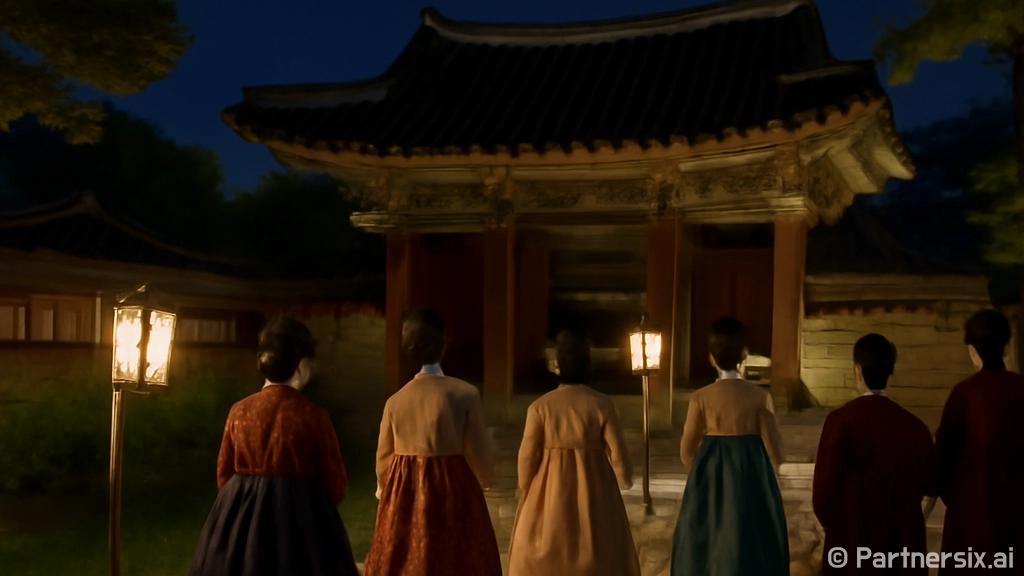전주 경기전 밤 산…