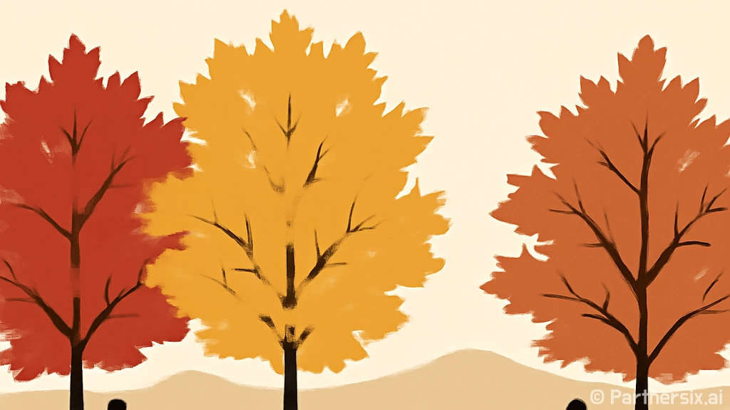 가을을 물들이는 단…