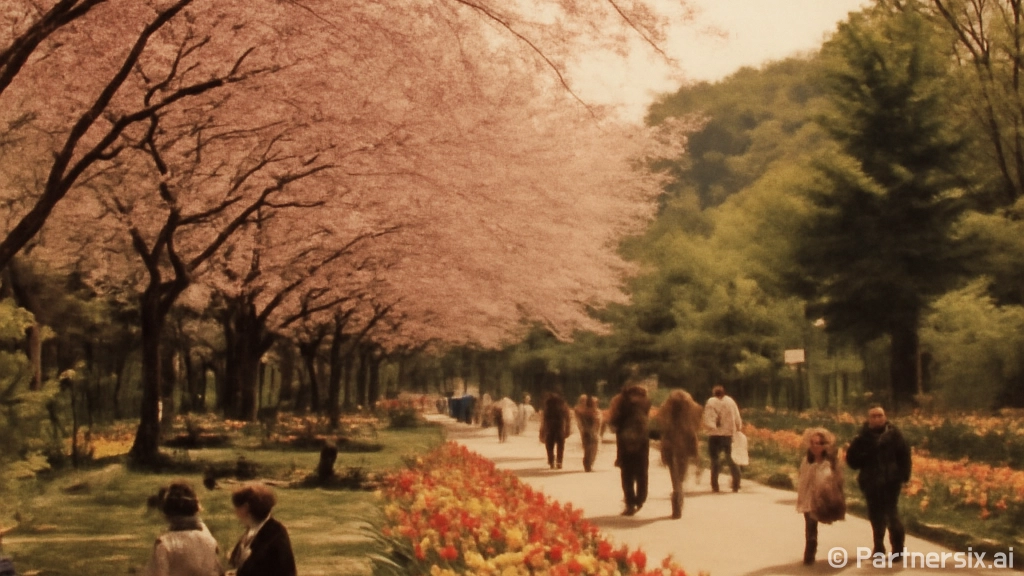 전주동물원 벚꽃과 …