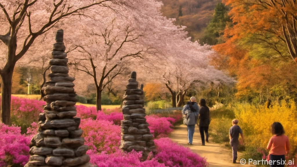 완주 화산꽃동산 철쭉 만개 풍경