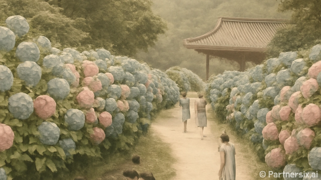 김제 금산사 수국길…