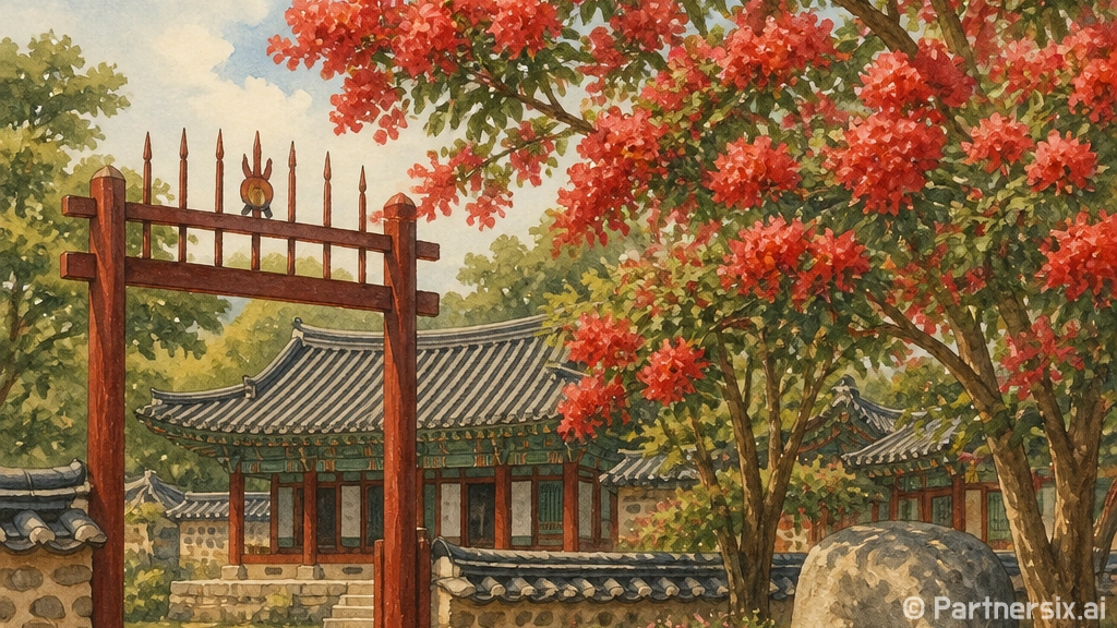 군산 옥구향교 배롱나무꽃 명소 집중 탐방