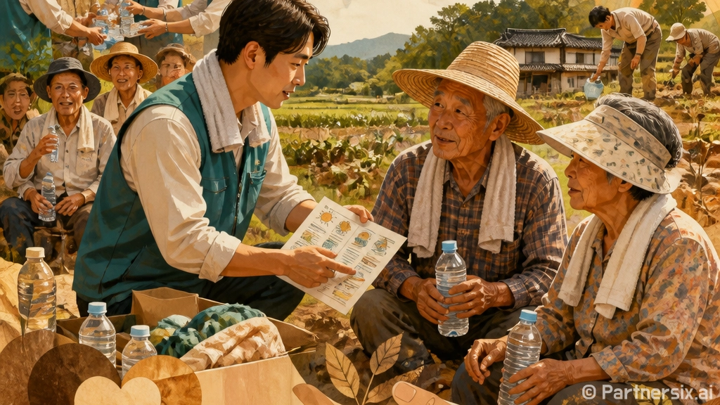 익산시, 폭염 속 농업인 온열질환 예방 총력