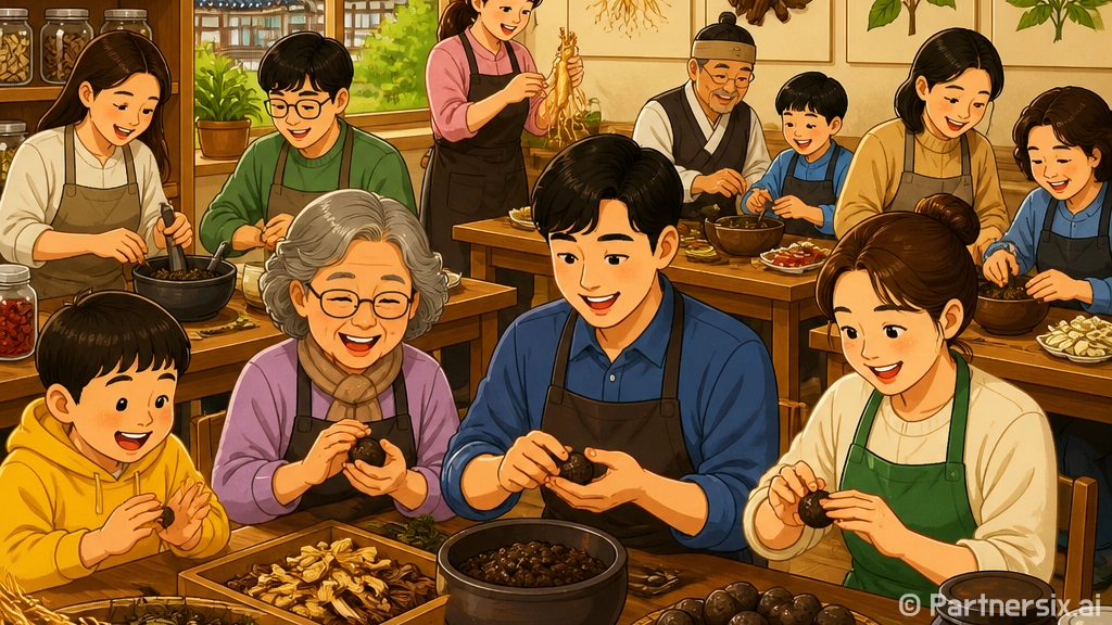 완주군 홍삼침향환 체험 현장