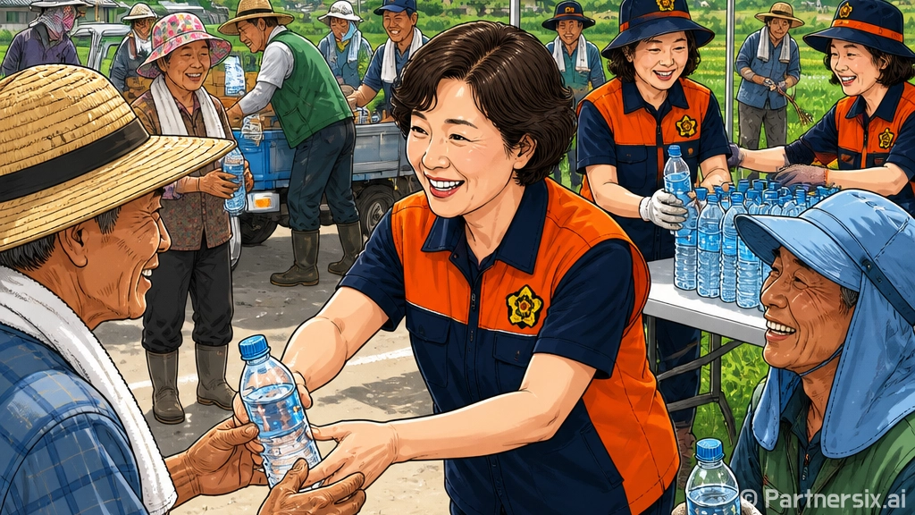 폭염 속 황등면, …