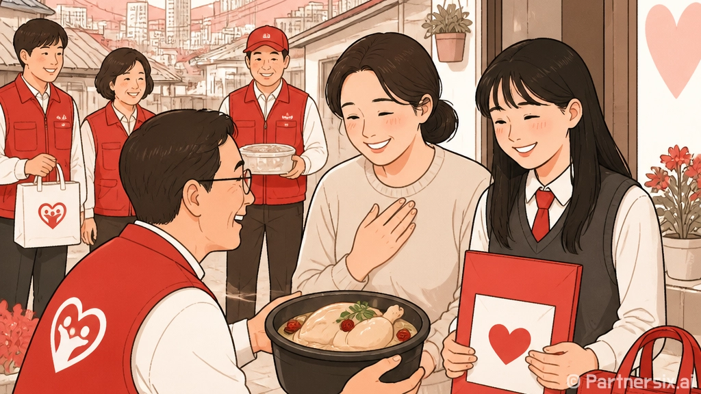 참좋은전북, 평화동에 온정의 삼계탕과 장학금 전달