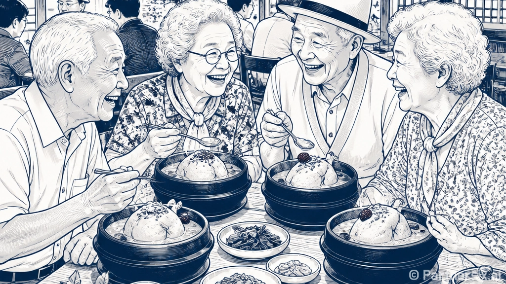 익산 계화림, 말복 맞아 어르신에 삼계탕 대접