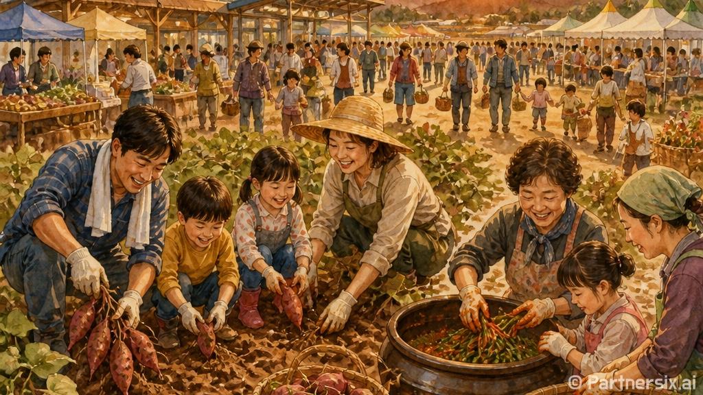 달콤한 익산 고구마 축제 현장