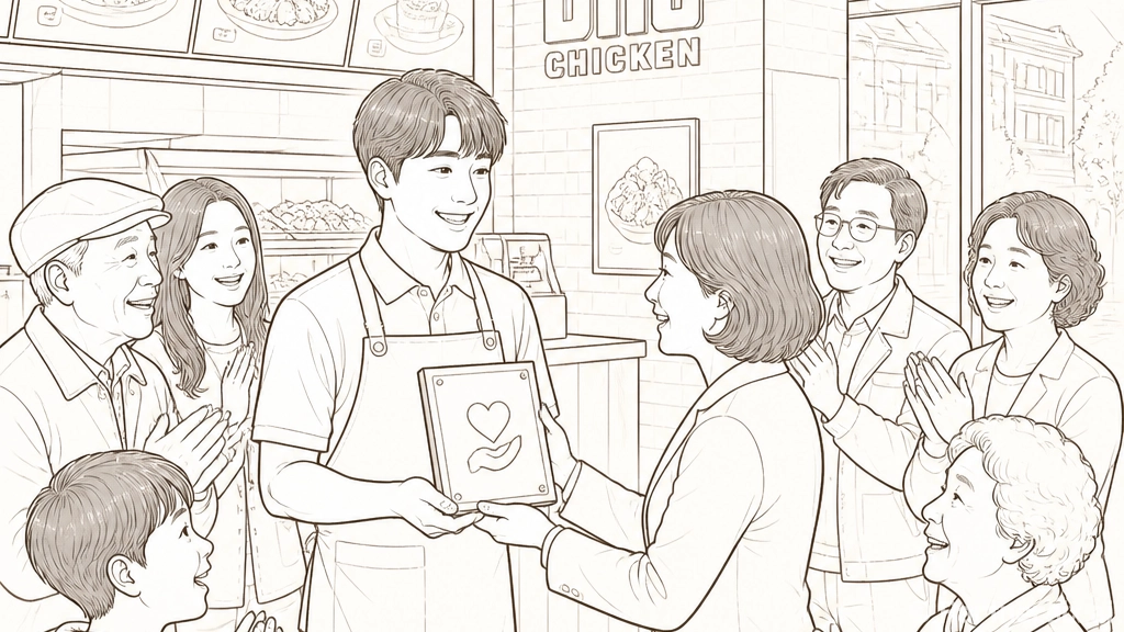 bhc 치킨 익산여산점, 여산면 착한가게 42호점 가입