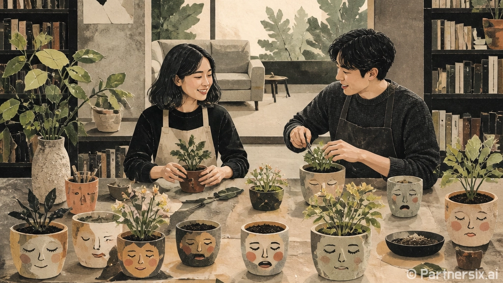군산늘푸른도서관 어린이 마음 화분 수업