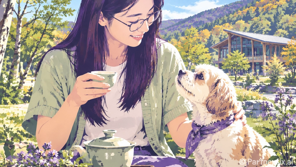 반려견과 함께하는 숲속 다도 체험