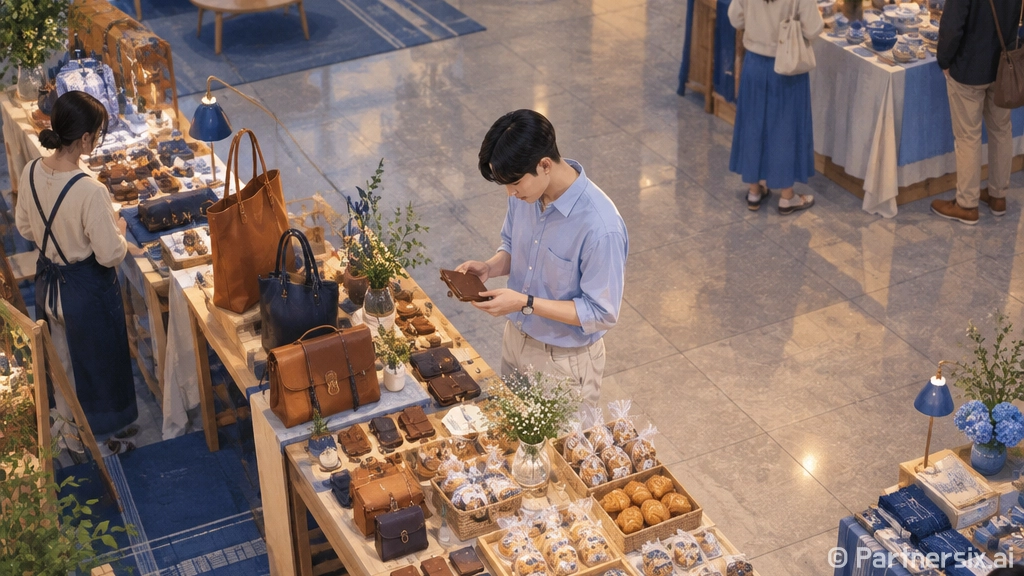 익산시 추석 자활생산품 장터 성황