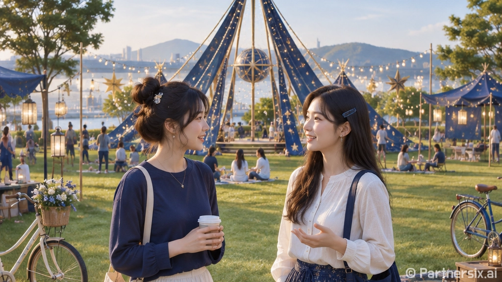 가을밤 수놓은 군산 수송별빛축제