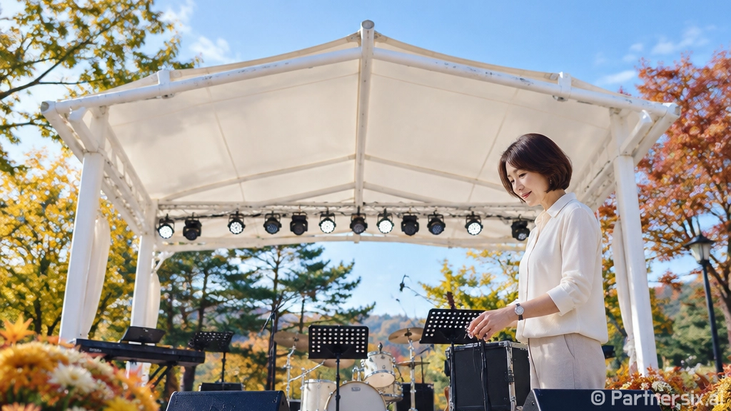 완주 둔산공원 가을 음악회 감성 물결