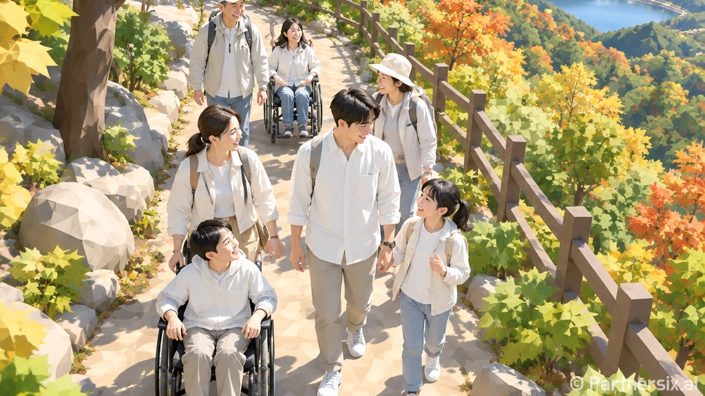 익산 장애인 가족, 소라산공원서 가을 치유 나들이