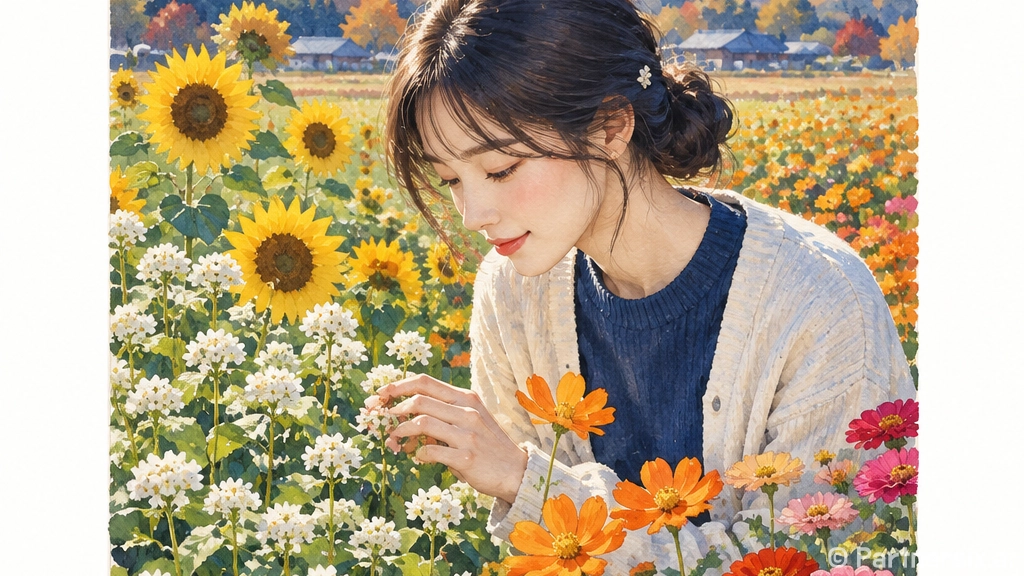 고창 학원농장 가을꽃 절정 풍경