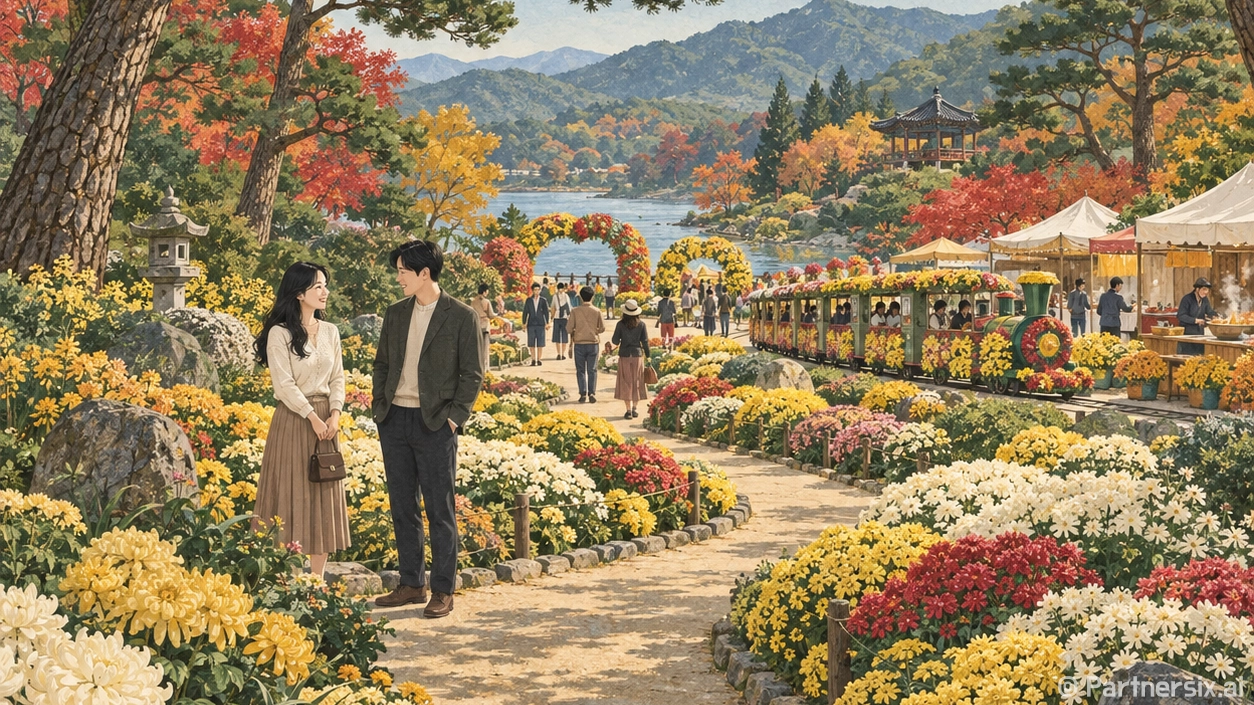 정읍 구절초 꽃길 활짝