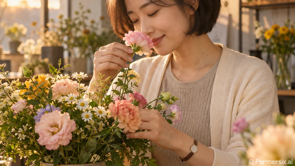 꽃향기로 쉬어가는 양육