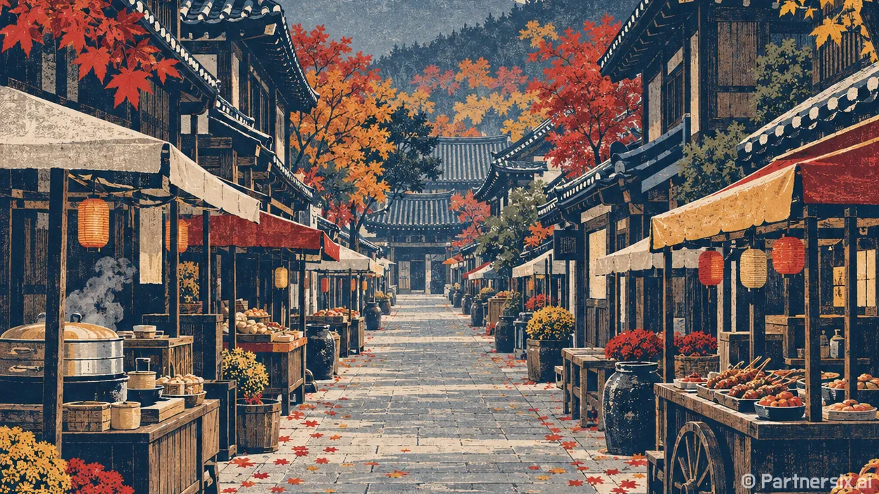 남원 가을밤 월하단길