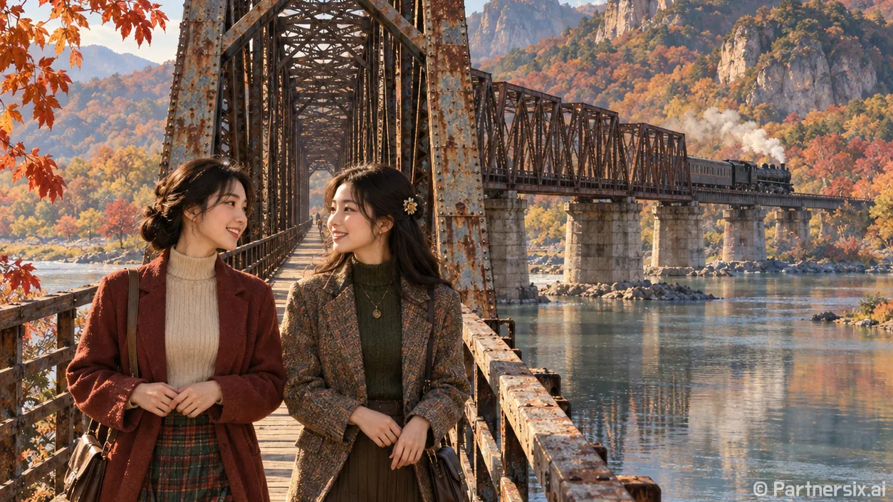 철길이 된 만경강 산책길
