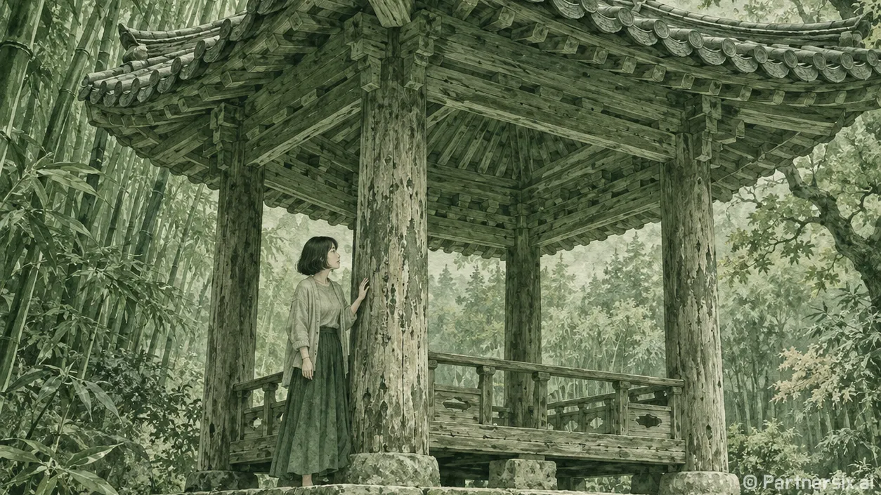 대숲이 품은 익산 아석정