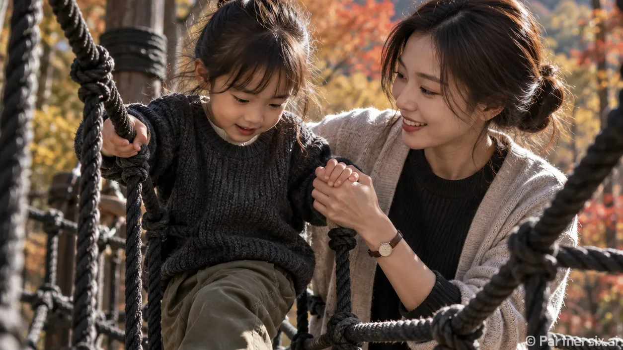 신흥공원 숲속 밧줄모험