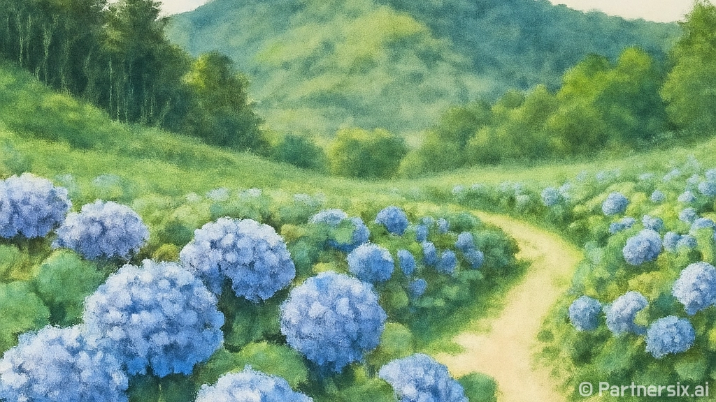 전남 수국 명소 3곳, 여름 향연 시작