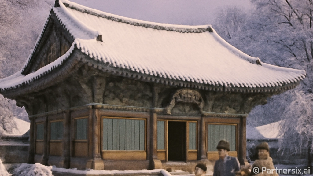 겨울 설경 속 천년…