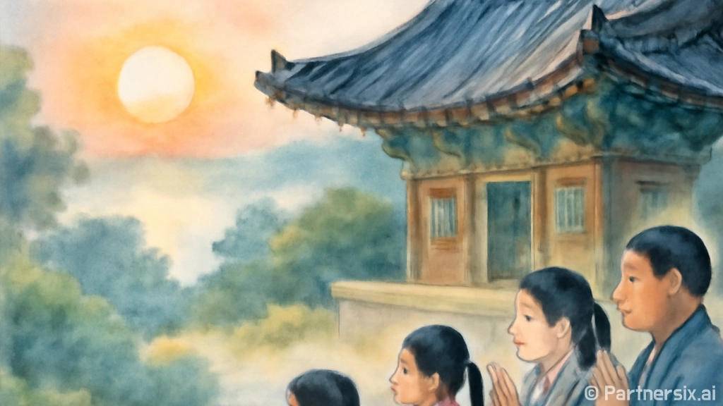 가족과 함께하는 전남 여수 용월사 새해 소망 기원