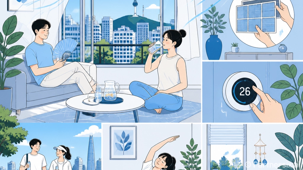 무더위 속 냉방병 …