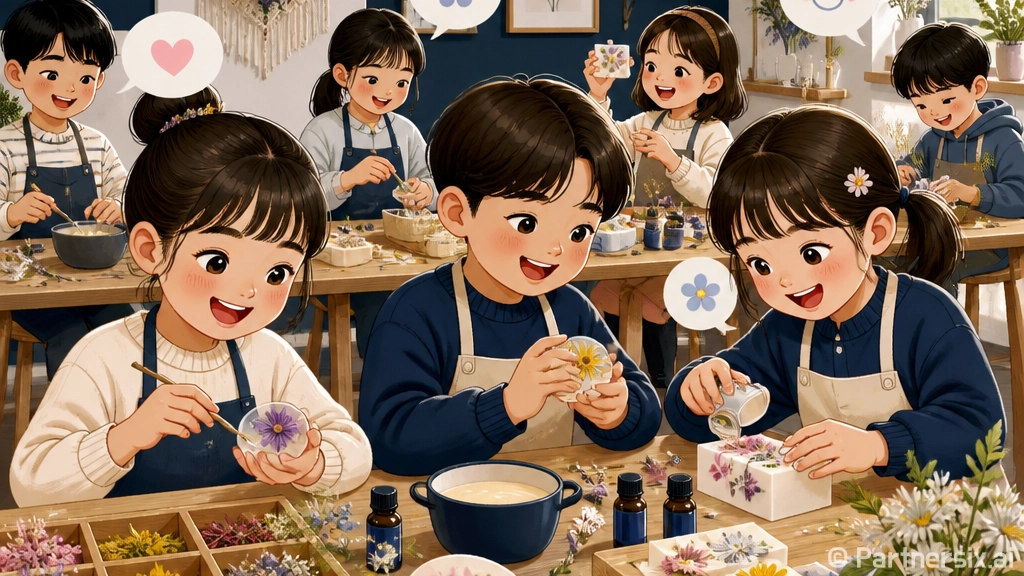 함평군립미술관 8월 꽃 비누 체험