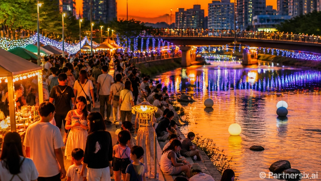 순천 동천 야광축제…