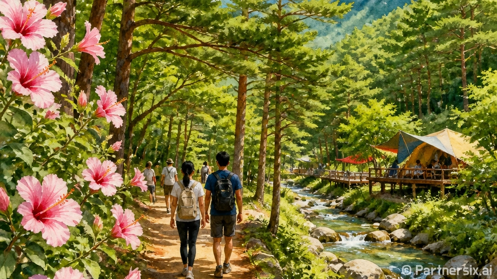 백운산 자연휴양림에…