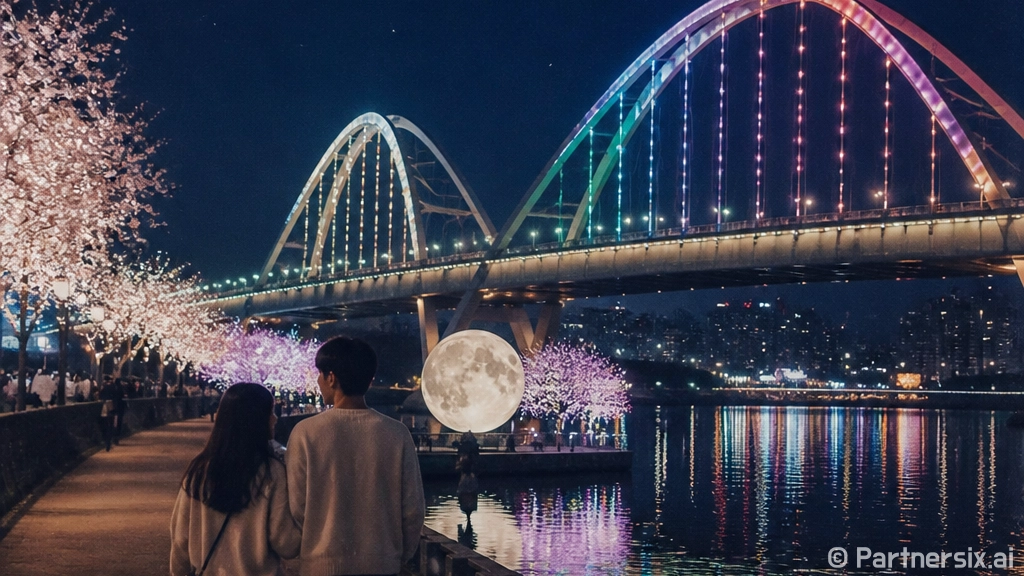 전남광주 야간 산책…