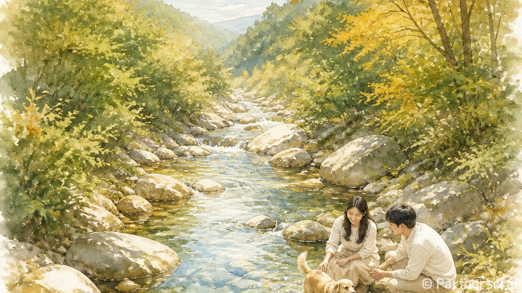 장흥 달똘계곡, 반려견과 즐기는 물놀이 명소