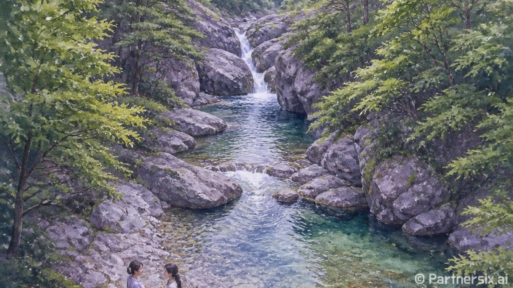 태청산 안골계곡, …