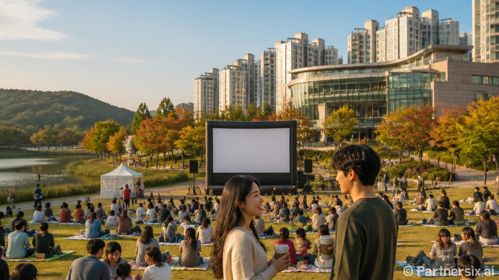 광양 중마교역소 가을밤 영화 축제
