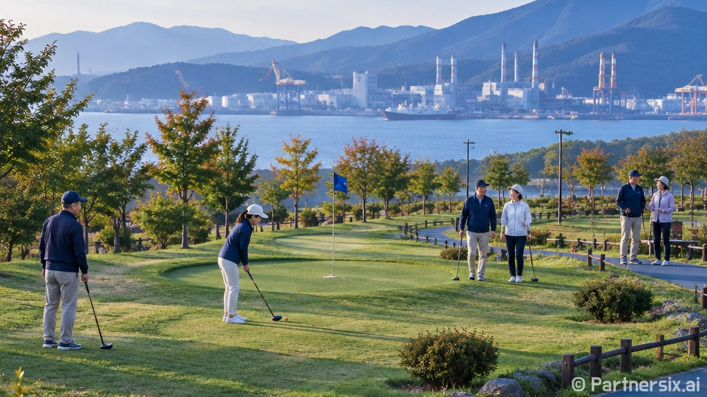 율촌장도파크골프장 …