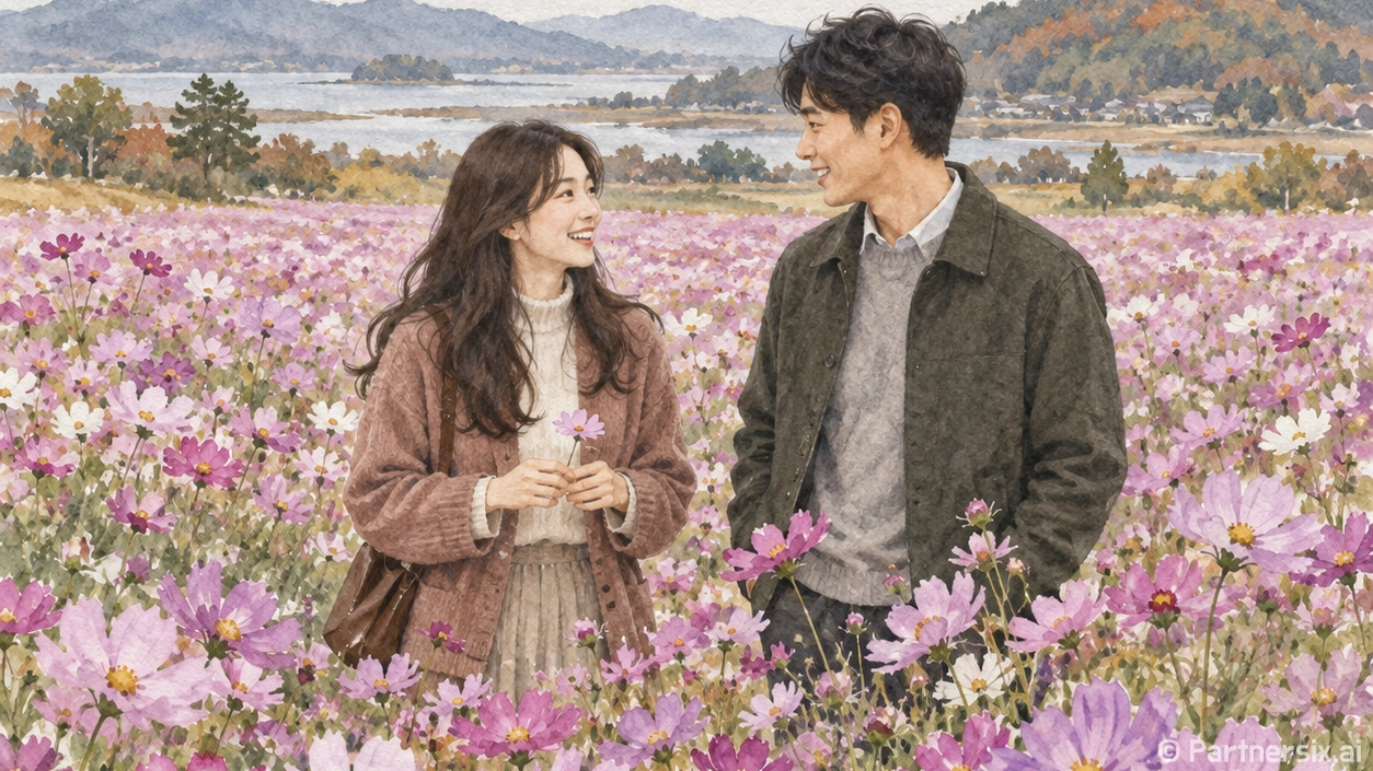 몽탄 코스모스 물결
