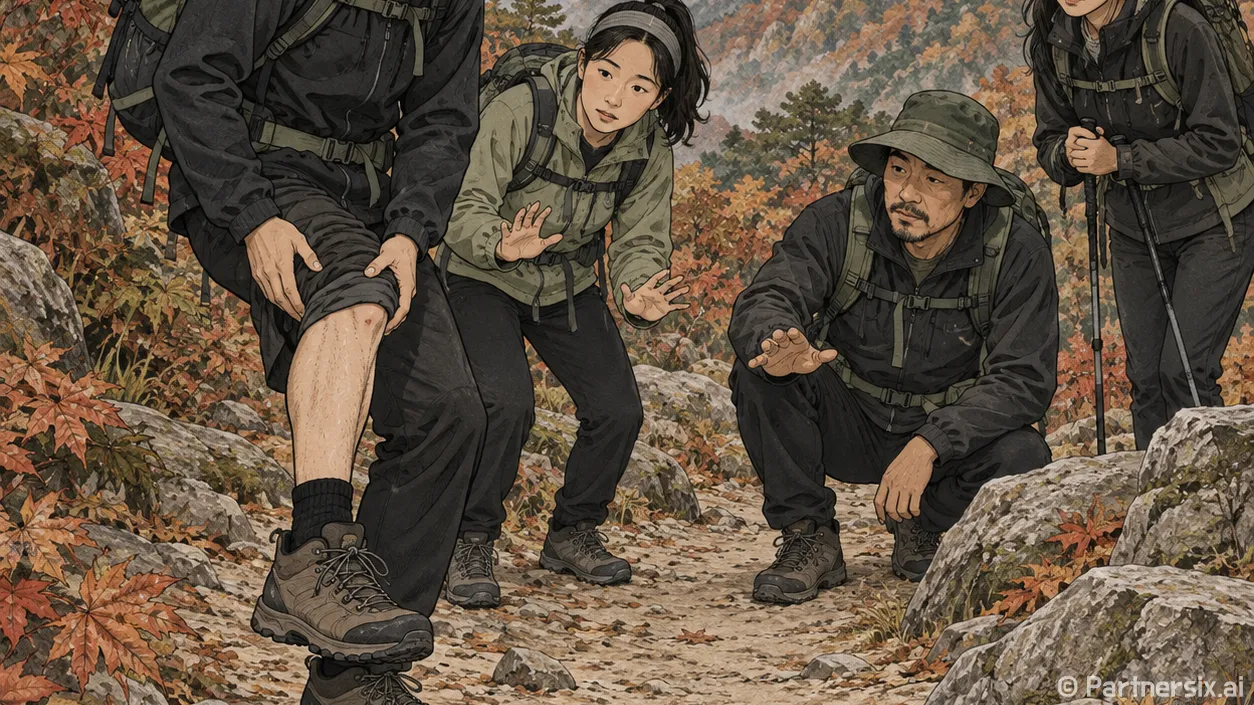 가을 산행 뱀 물림…