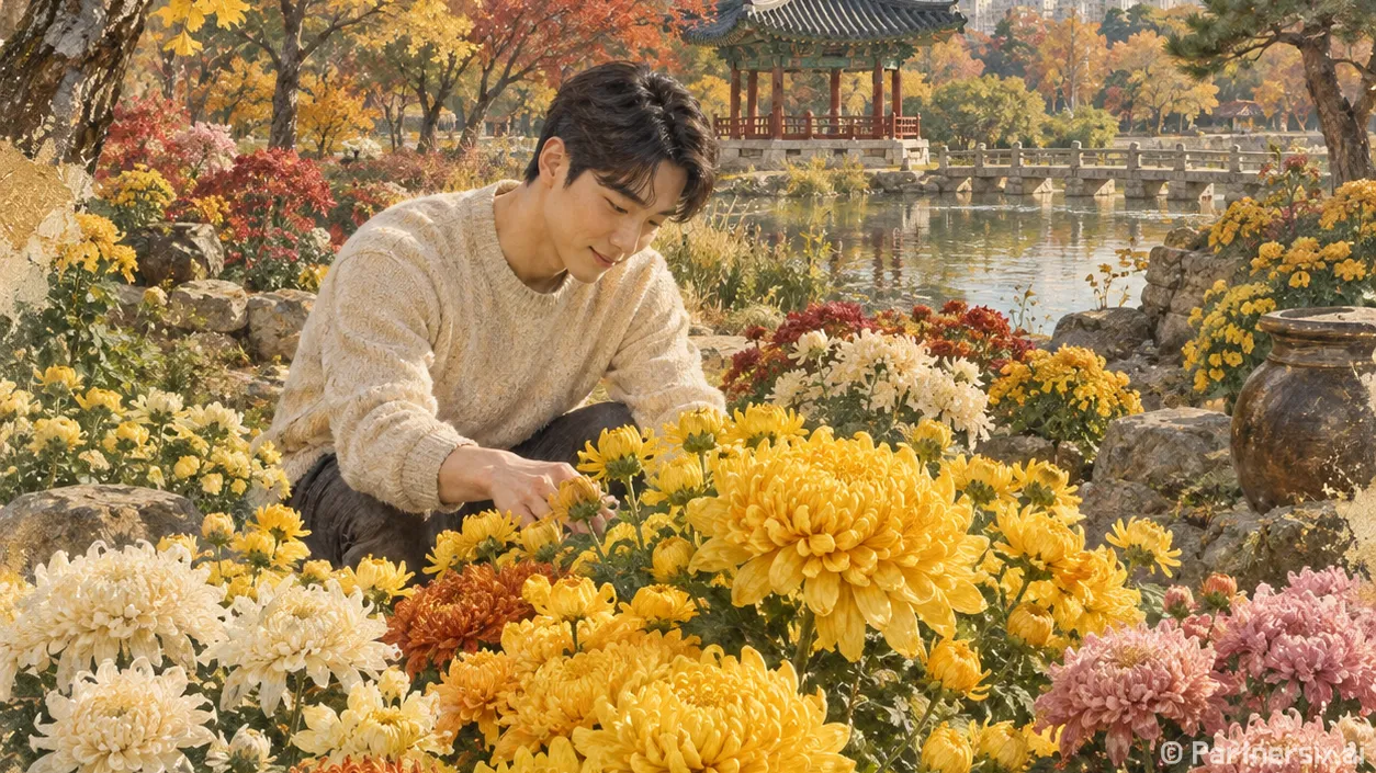국화 따라 걷는 전남광주